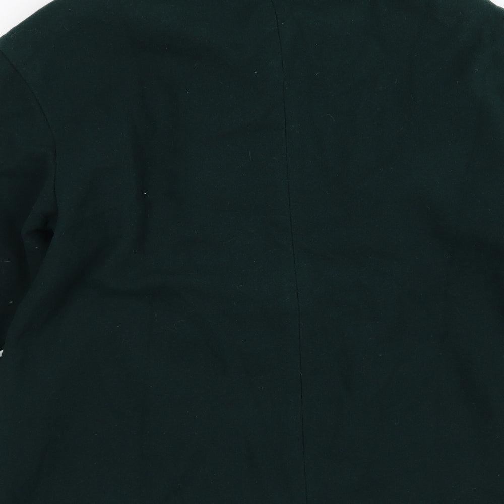 Womens UK Size 12 Preworn Green Overcoat