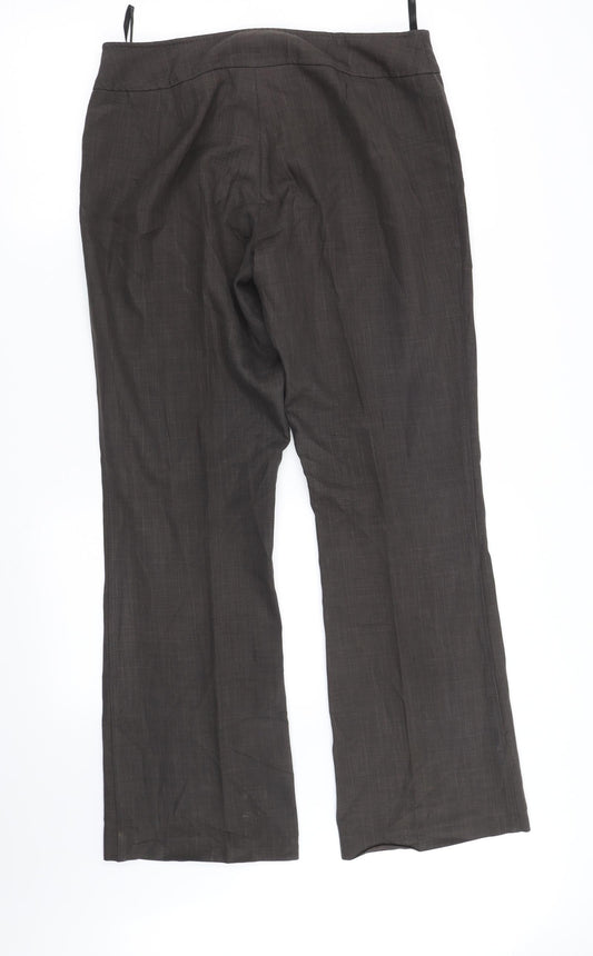 Womens UK Size 12 Dorothy Perkins Regular Fit Grey Trousers