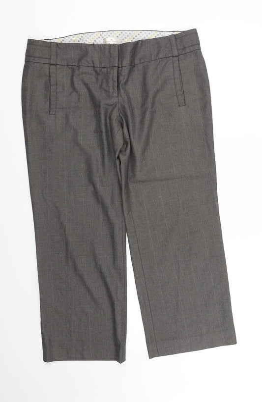 Womens UK Size 14 River island Regular Fit Grey Trousers