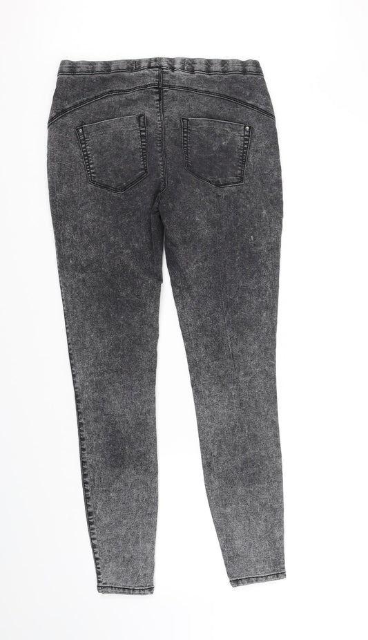 Womens UK Size 10 deniem & co Regular Fit Straight Grey Jeans