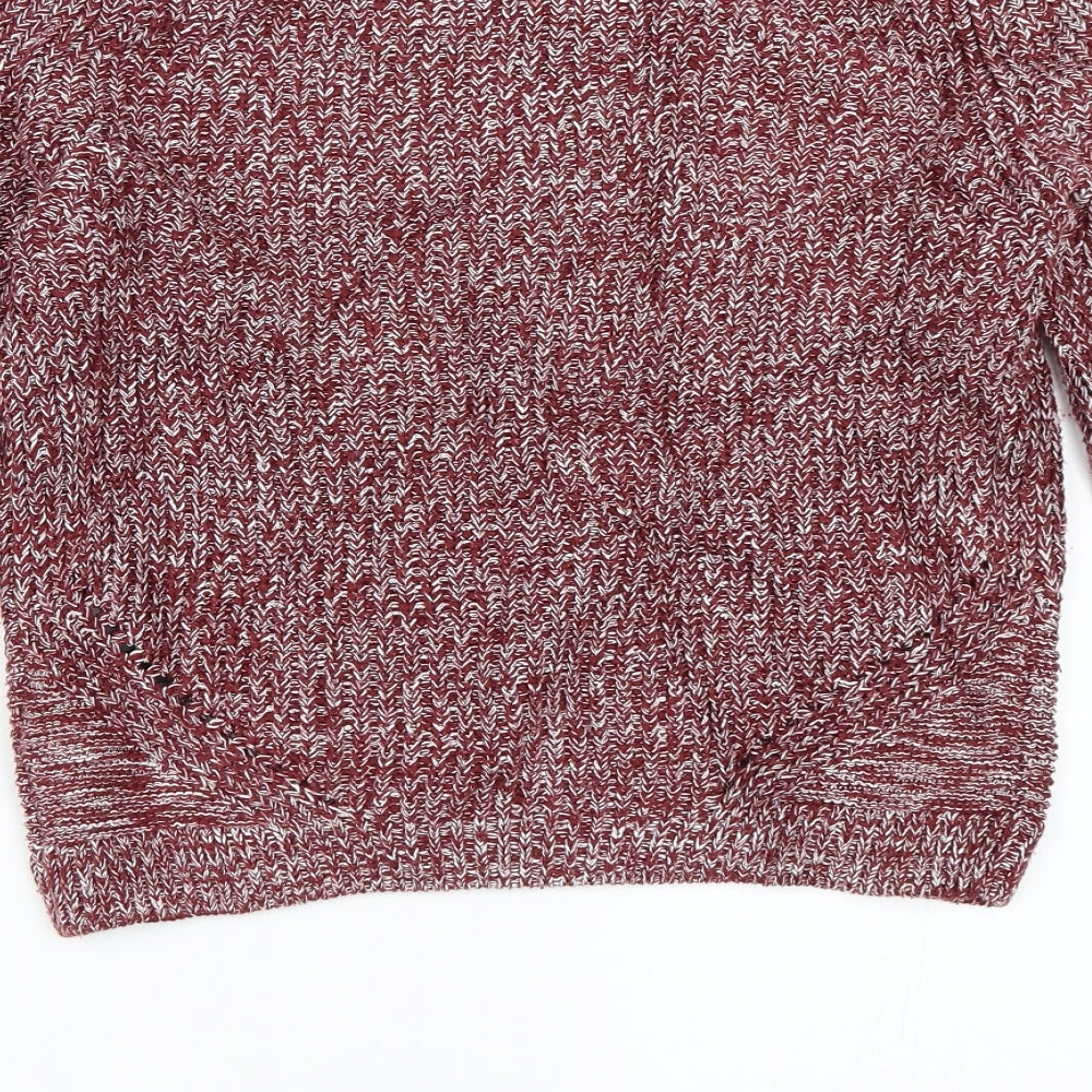H&M Womens Red Pullover Jumper Size S
