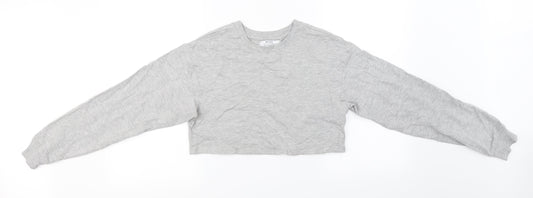 Bershka Womens Grey Pullover Jumper Size XS