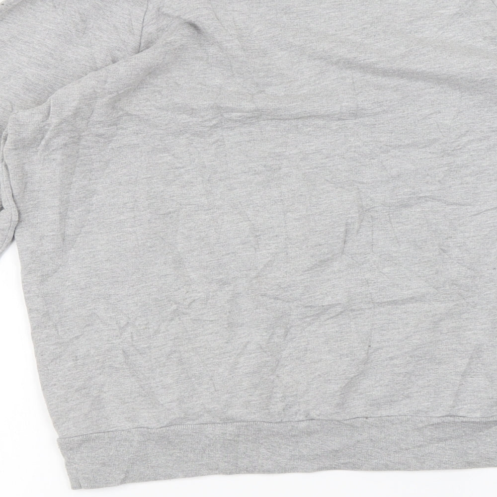 california fleece Mens Grey Pullover Jumper Size S