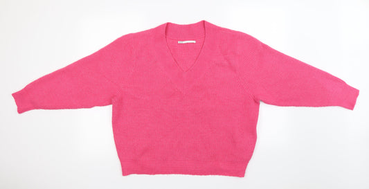 only Womens Pink Pullover Jumper Size L