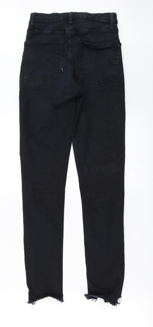 Topshop Womens Black Skinny Jeans Size 28 in L32 in