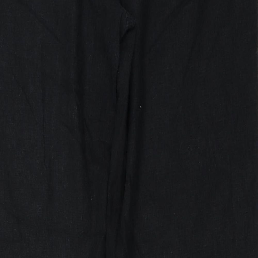 paravel Womens Black Trousers Size 14 L26 in