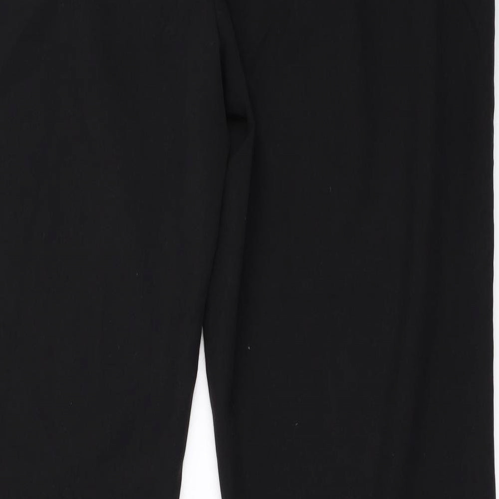 Womens UK Size 16 Papaya Regular Fit Black Trousers