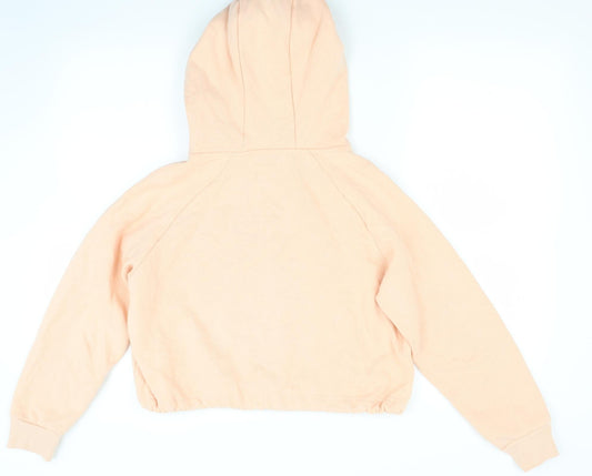 Active Girls Orange Jacquard Pullover Hoodie Size 11-12 Years