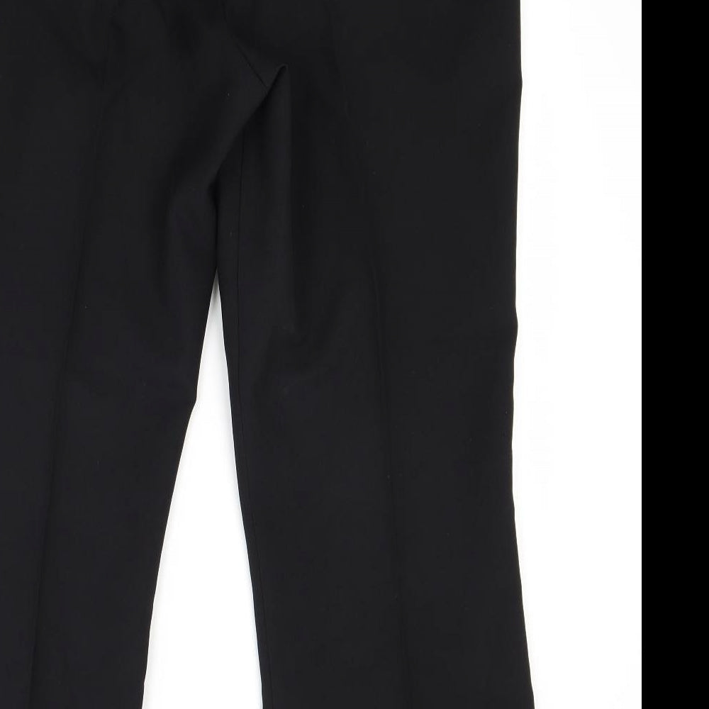 Womens UK Size 16 Papaya Regular Fit Black Trousers