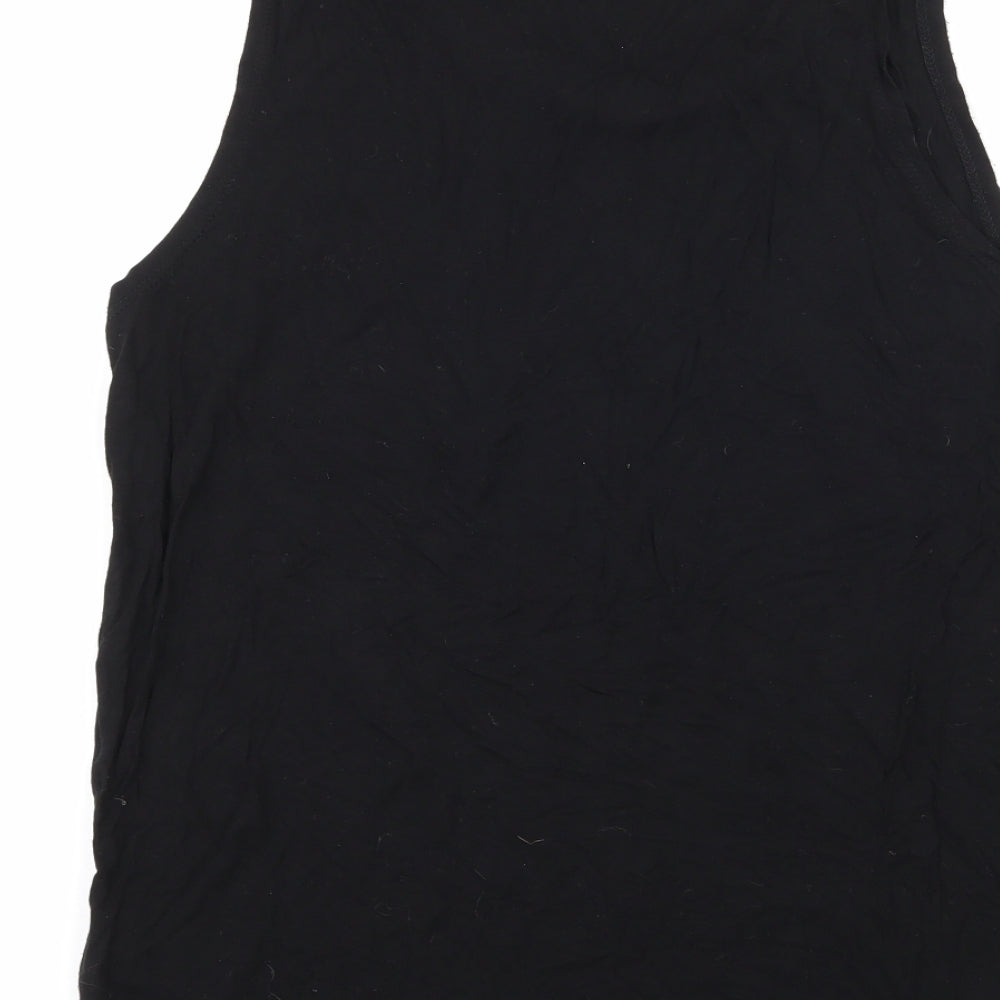 Womens UK Size M H&M Black Basic Tank
