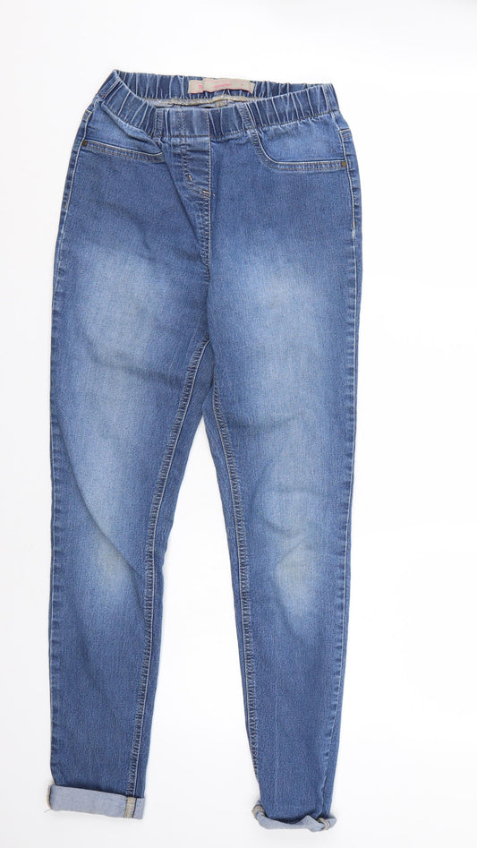 Tu Womens Blue Skinny Jeans Size 8 L26 in