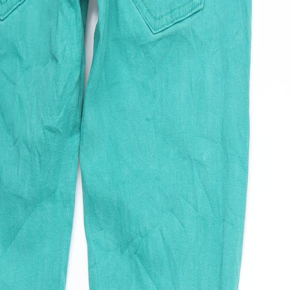 Womens UK Size M By Sasha Regular Fit Straight Green Jeans