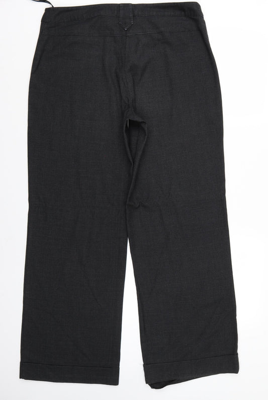 Womens UK Size 14 Papaya Regular Fit Grey Trousers