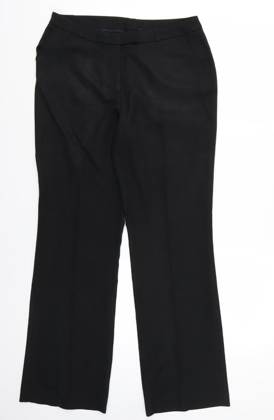 TU Womens Black Trousers Size 10 L31 in