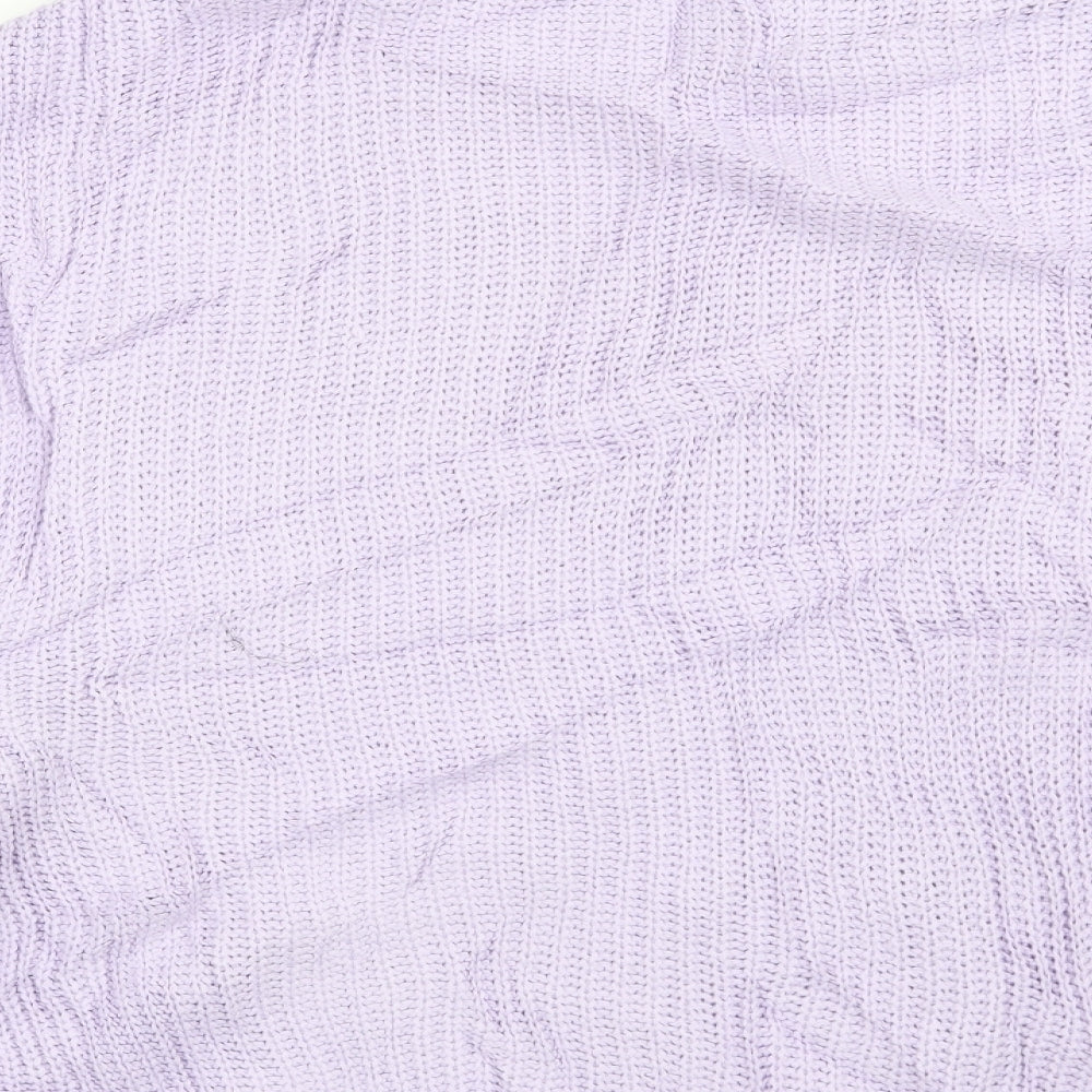 Missguided Womens Purple Pullover Jumper Size 10