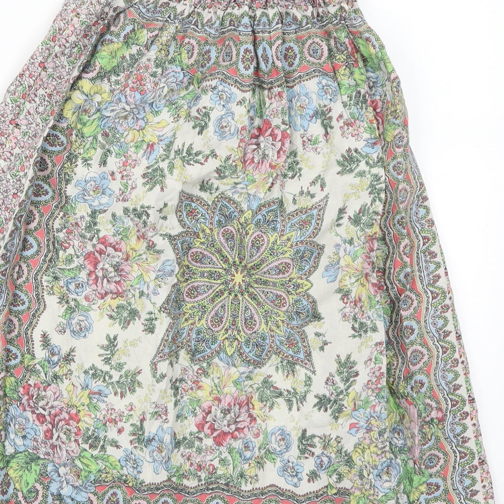 New Look Womens Multicoloured Batik A-Line Size 8
