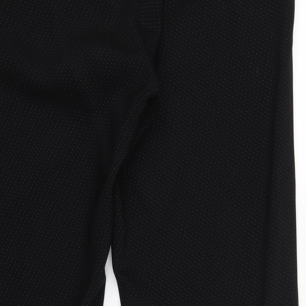 AMARANTO Womens Black Polka Dot Trousers Size 18 L31 in