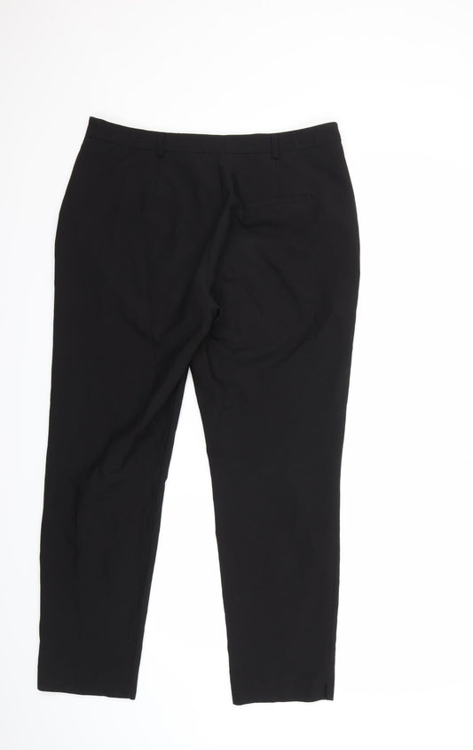 George Womens Black Trousers Size 12 L28 in