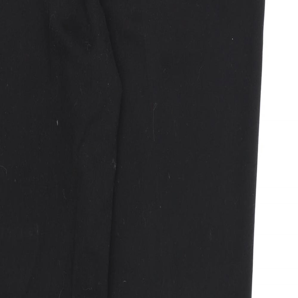 Womens UK Size 14 Warehouse Regular Fit Dress Pants Black Trousers