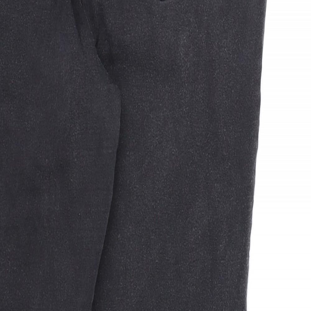 Womens UK Size 14 Papaya Regular Fit Skinny Black Jeans