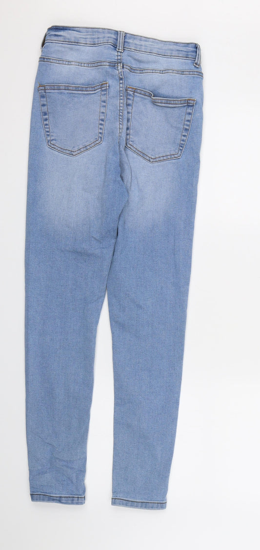 Denim CO. Womens Blue Denim Skinny Jeans Size 10 L27 in