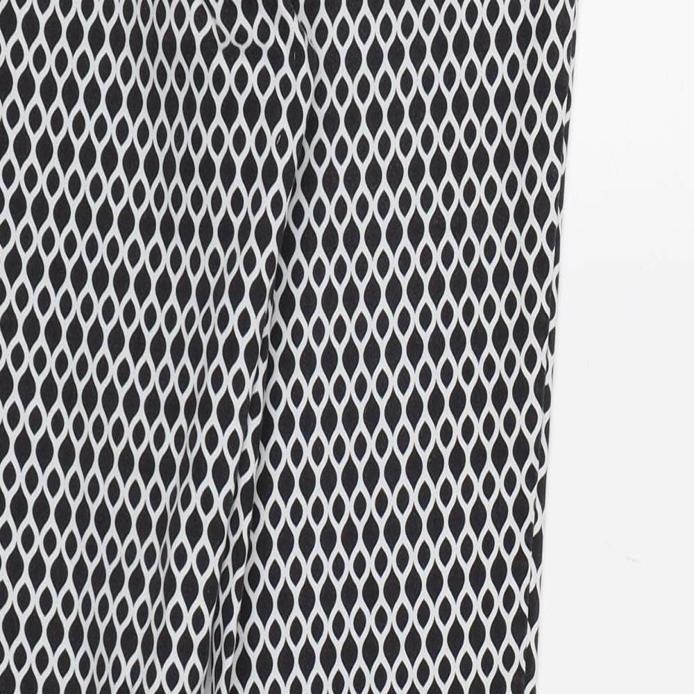 Womens UK Size 10 H&M Regular Fit Black Trousers