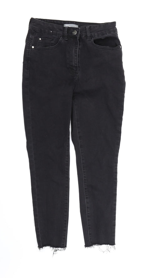 Womens UK Size 10 Nutmeg Regular Fit Skinny Black Jeans