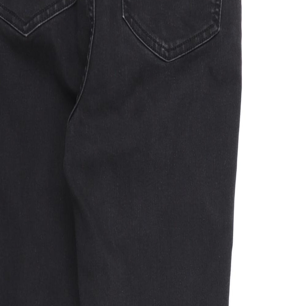 Nutmeg Womens Black Denim Skinny Jeans Size 10 L24 in