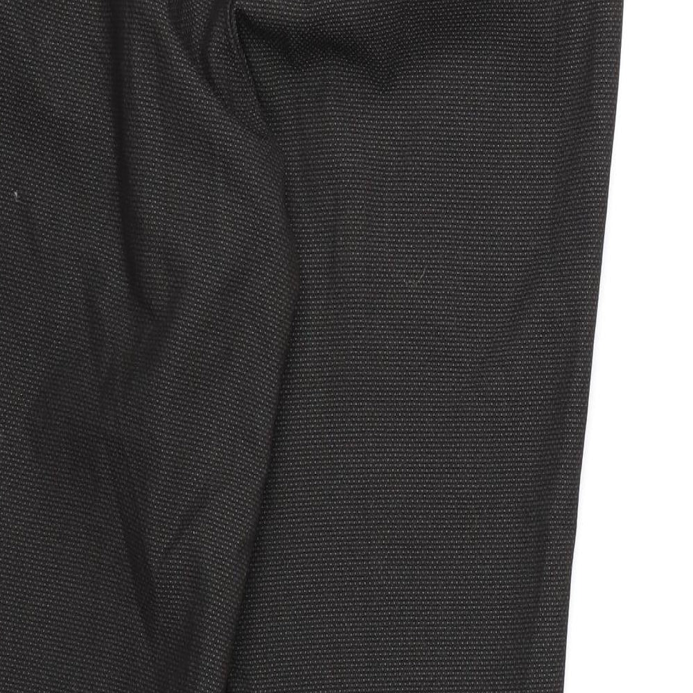 Womens UK Size 12 NEXT Regular Fit Dress Pants Black Trousers