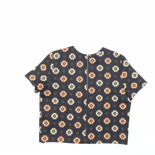 Miss Selfridge Womens Multicoloured Polka Dot Basic Blouse Size 14