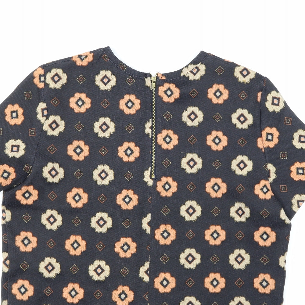 Miss Selfridge Womens Multicoloured Polka Dot Basic Blouse Size 14