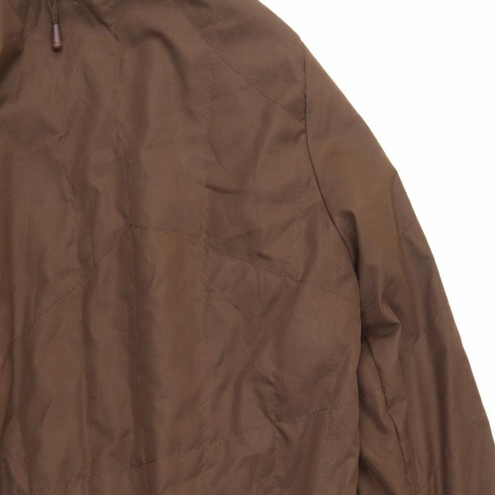 Womens UK Size Preworn Brown Parka Coat