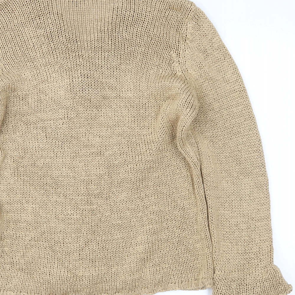 Marks & Spencer Womens Beige Pullover Jumper Size L
