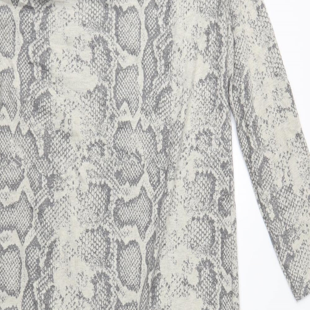 M&Co Womens Beige Animal Print Jumper Dress Size 12