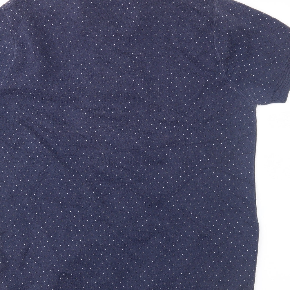 Womens UK Size L NEXT Blue Basic Button-Up