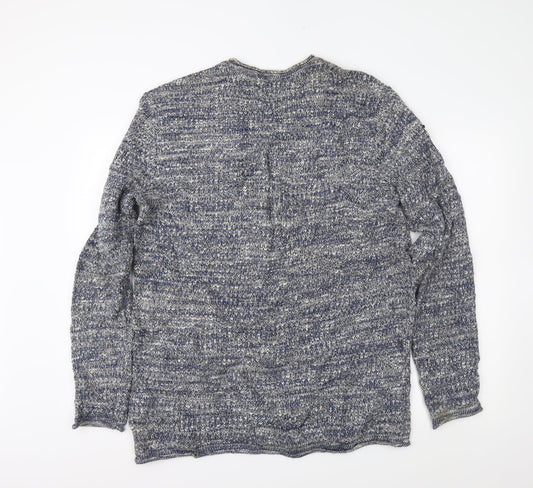 River Island Mens Blue Pullover Jumper Size L