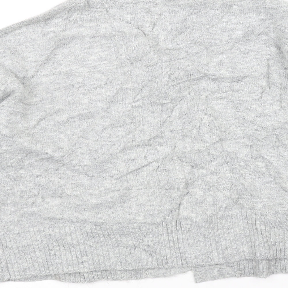 Miss Selfridge Womens Grey Cardigan Jumper Size S