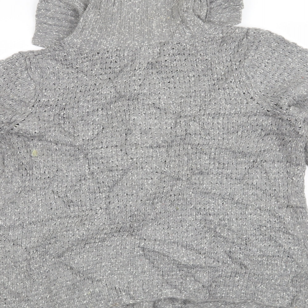 Debenhams Womens Grey Cardigan Jumper Size 12