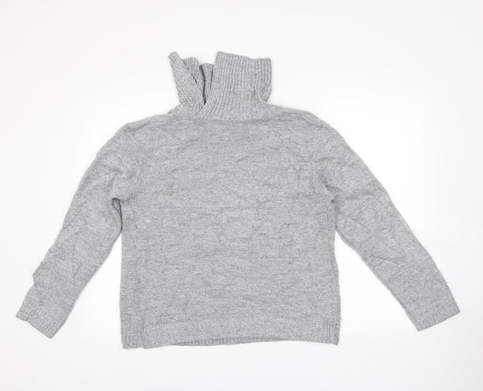 glimpse design Womens Grey Pullover Jumper Size L