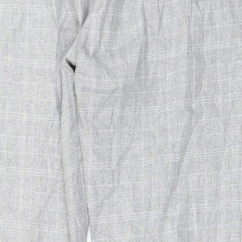 Womens UK Size 34 in Preworn Regular Fit Grey Trousers
