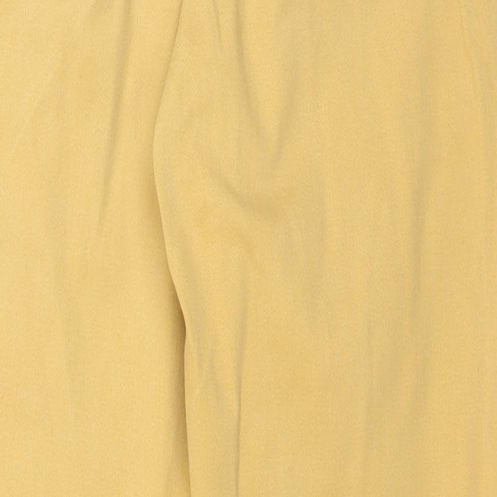 Womens UK Size 8 Marks and Spencer Regular Fit Straight Yellow Jeans