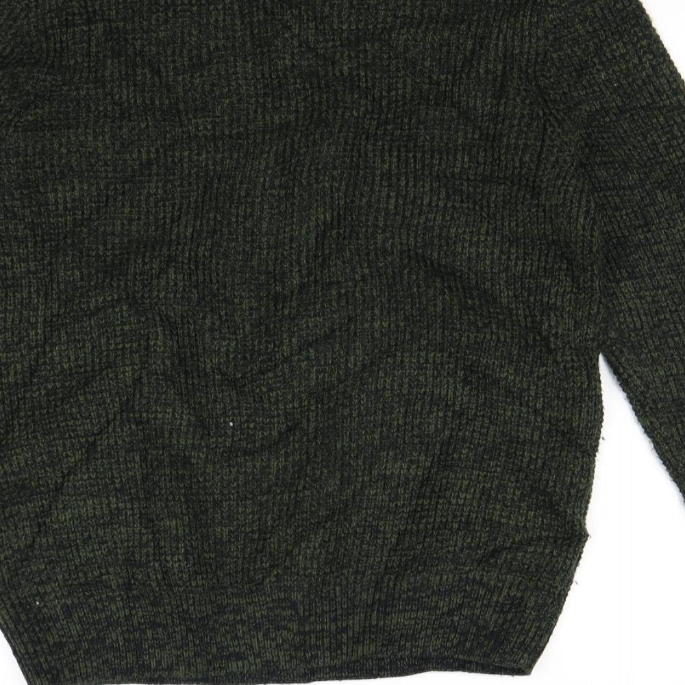 New Look Mens Green Pullover Jumper Size M
