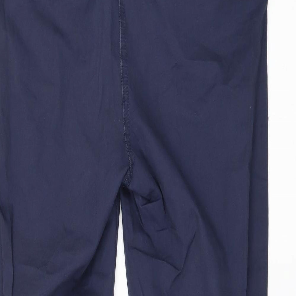 Womens UK Size 10 H&M Regular Fit Chino Blue Trousers