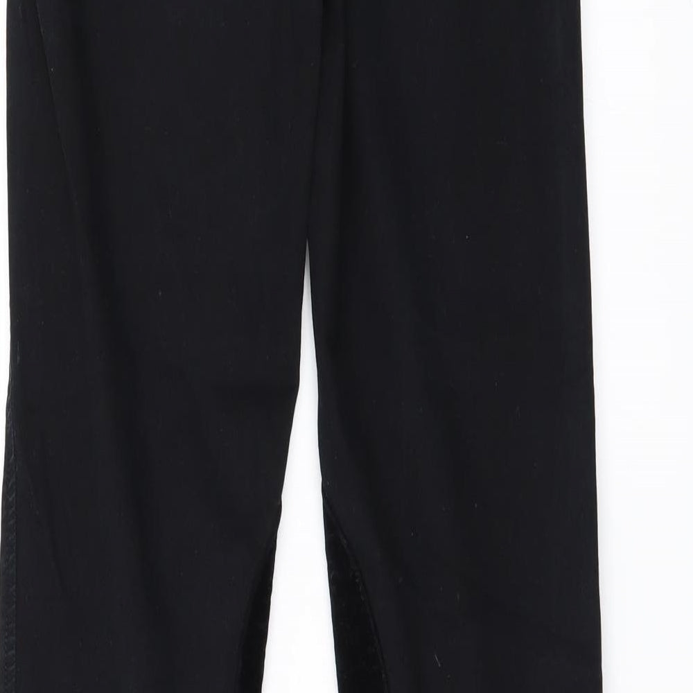 J Brano Womens Black Straight Jeans Size 25 L29 in - Zip Ankles Quilted parts