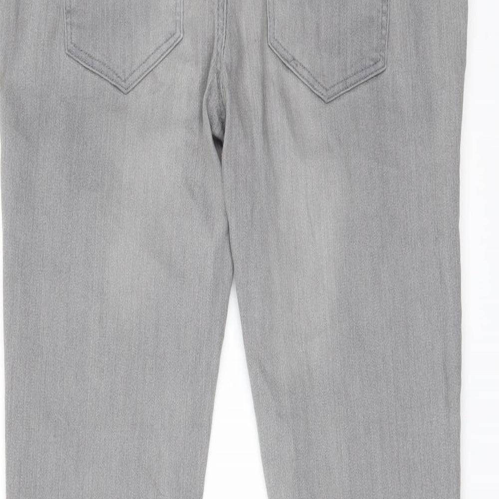 ESMARA Womens Grey Skinny Jeans Size 14 L30 in - High waisted