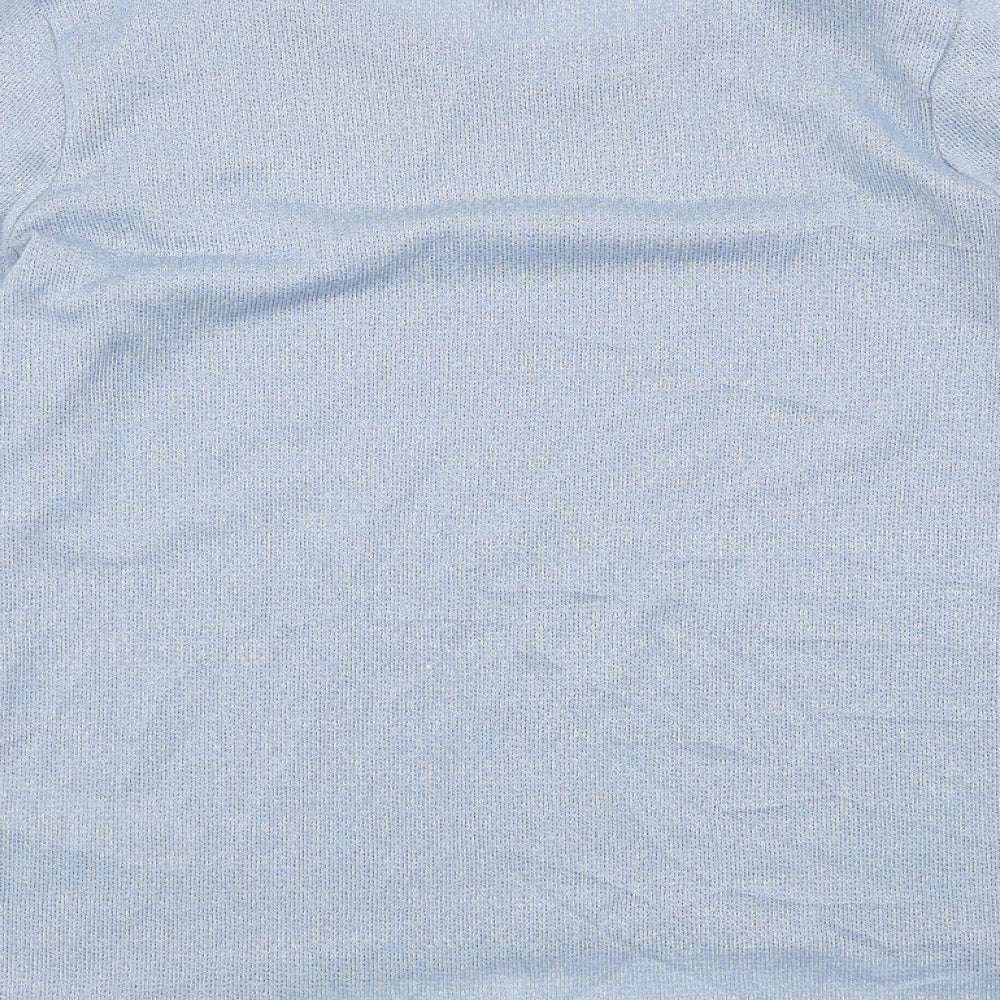 Womens UK Size 10 New Look Blue Basic T-Shirt