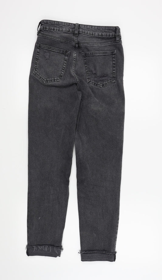 H&M Womens Grey Skinny Jeans Size 8 L26 in