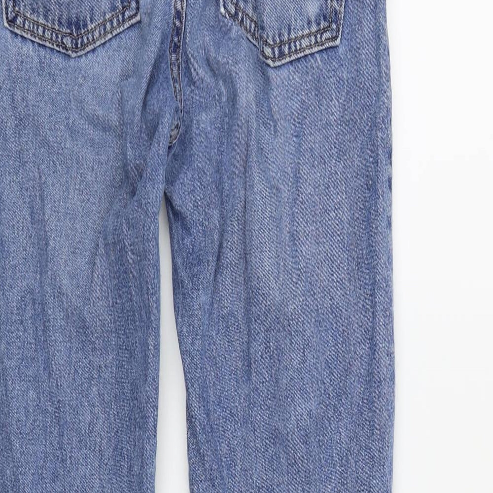 Womens UK Size 4 H&M Regular Fit Straight Blue Jeans