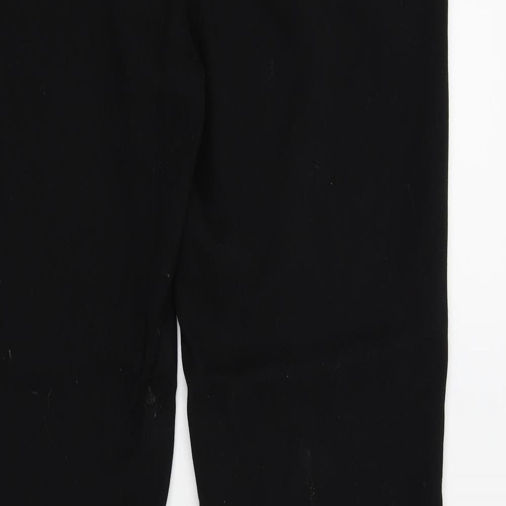 Womens UK Size 12 NEXT Regular Fit Black Trousers