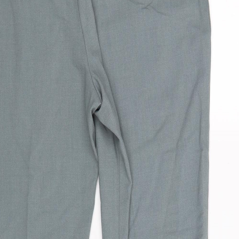 Womens UK Size 16 BHS Regular Fit Dress Pants Blue Trousers